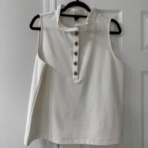 Ann Taylor Off-White Sleeveless Top – Size Large